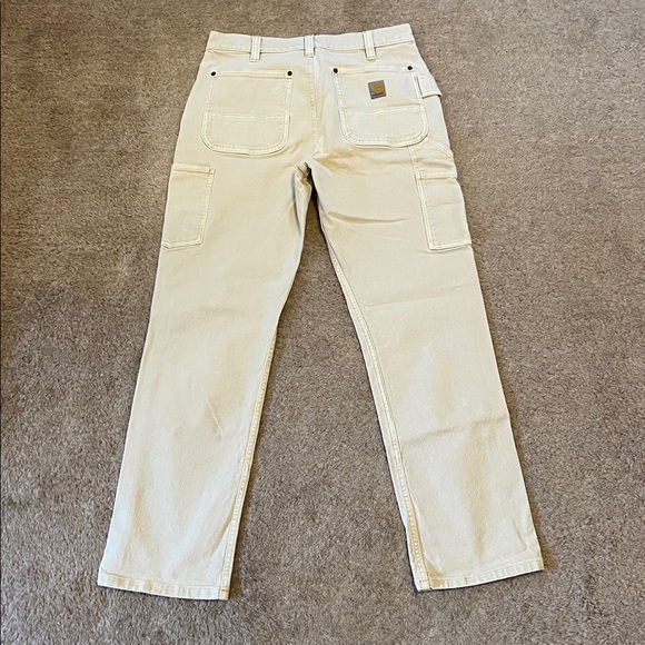 Carhartt rugged flexed, relaxed, fit garment dyed double front utility pan. - Picture 4 of 5